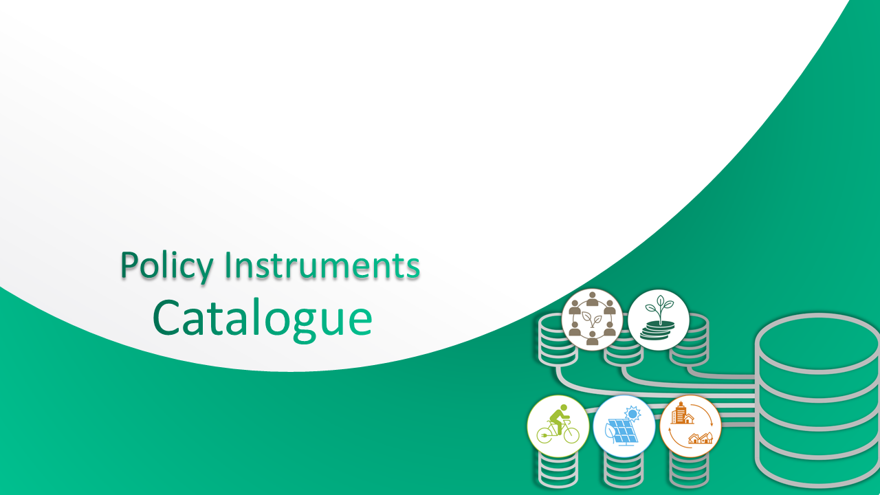 Catalogue of Policy Instruments