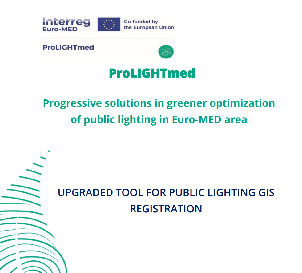 Public Lighting GIS Registration Tool from ProLIGHTmed