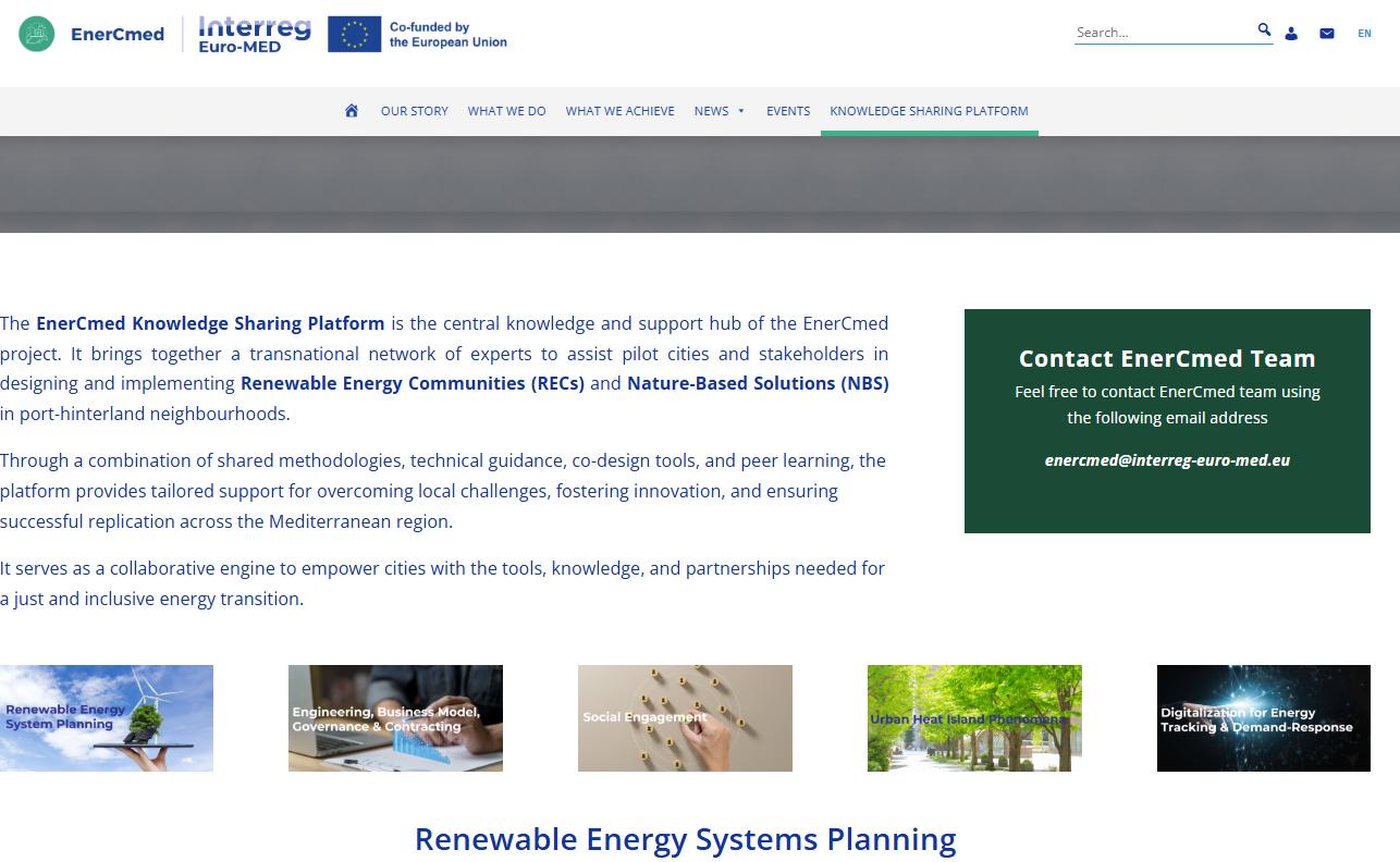 EnerCmed Knowledge Sharing Platform