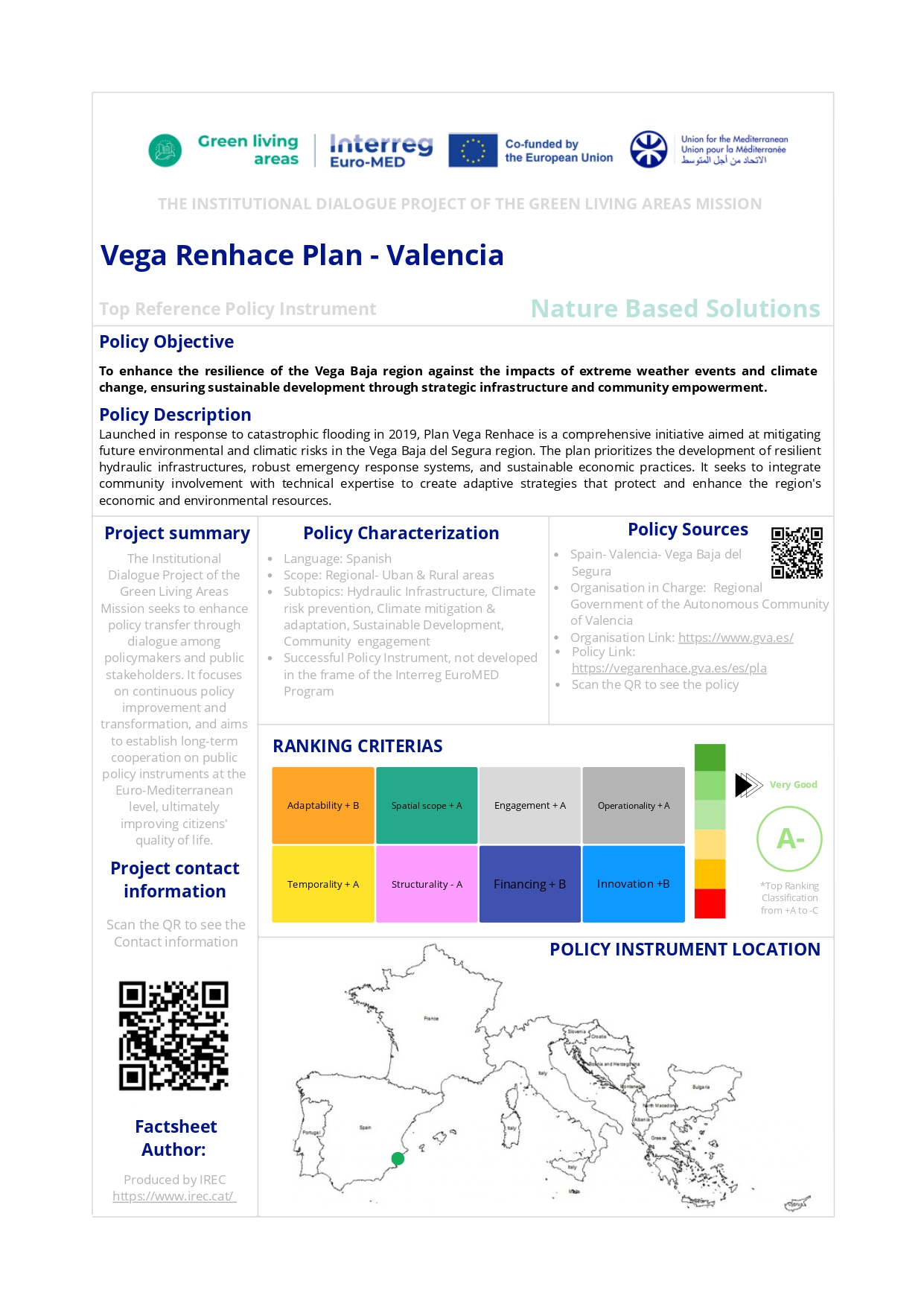 Vega Renhace Plan - Valencia